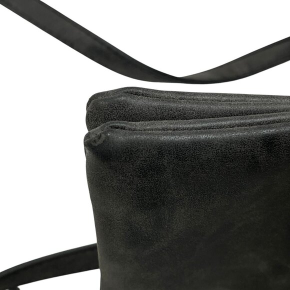 Madden Girl Crossboady Purse Gray Bag Zipper Pocket Inside Top Zipper Logo - Picture 9 of 13